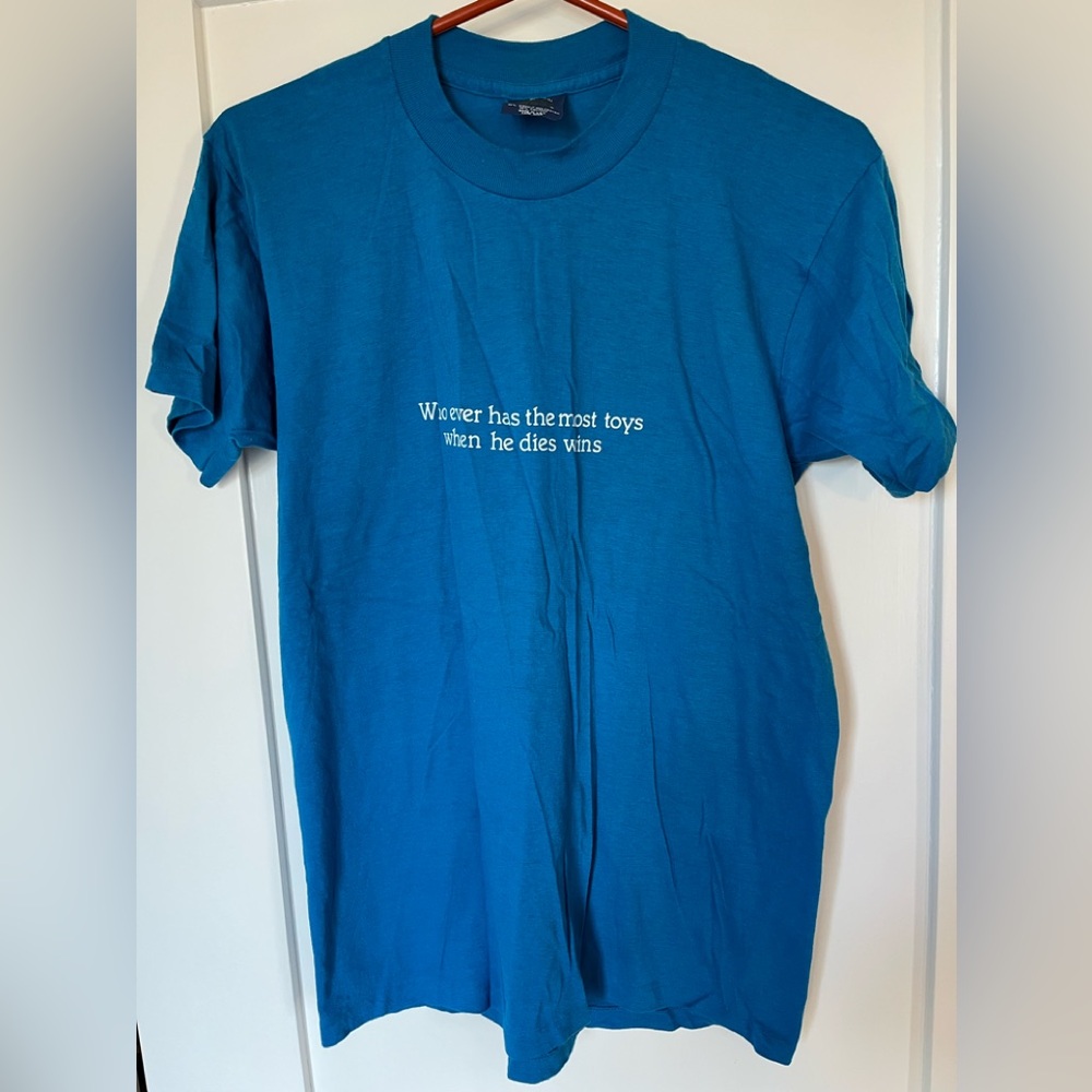 Men’s T-shirt, brand new, size large, funny saying on front